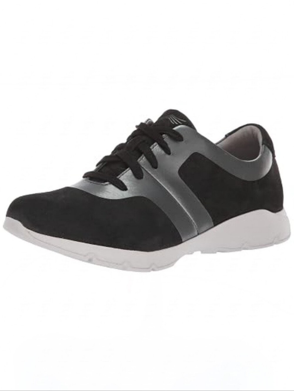 Dansko Andi Black & Silver Leather Lightweight Comfort Sneakers Sz 9